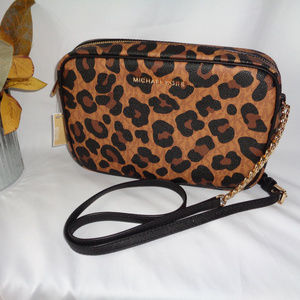 michael kors animal print crossbody